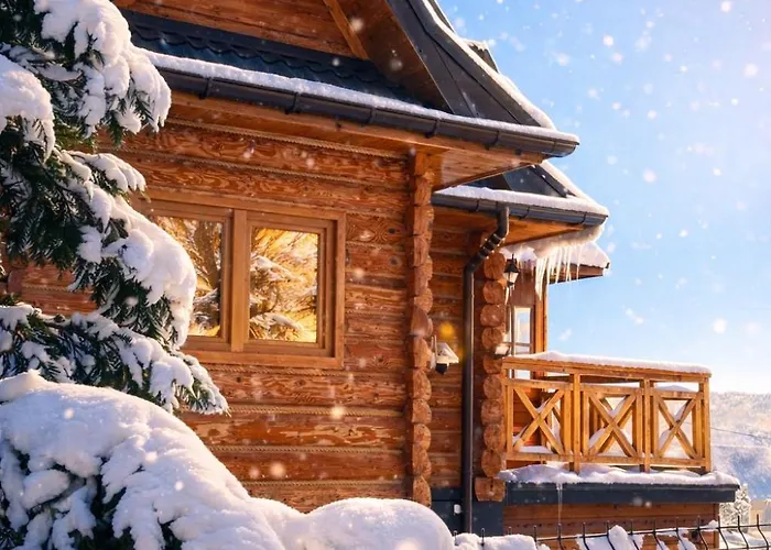 Сasa de vacaciones Piechówka - Góralski Dom Z Bala Z Gorącą Balią I Widokiem Na Góry Pewel Wielka